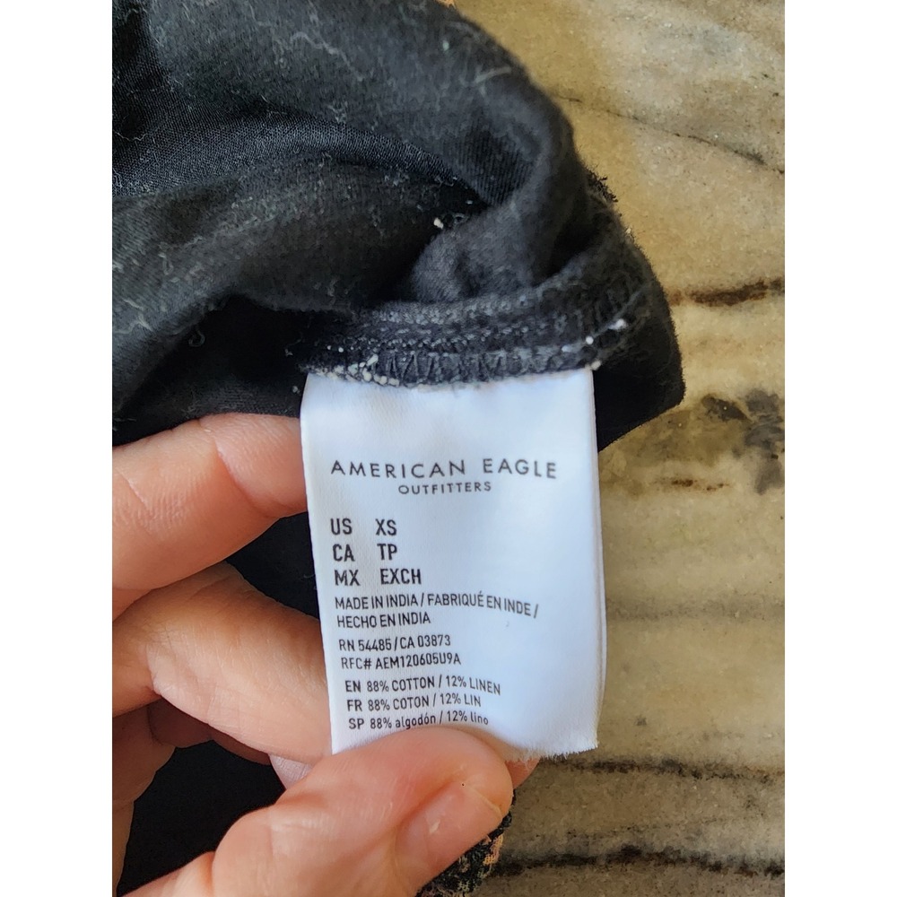 American Eagle Corset Crop Top Floral Y2K Boho Festival Bralette XS - Picture 6 of 8